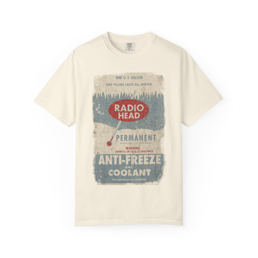 Retro Radio Head Oil Co T-Shirt - Unisex Garment-Dyed Vintage Style