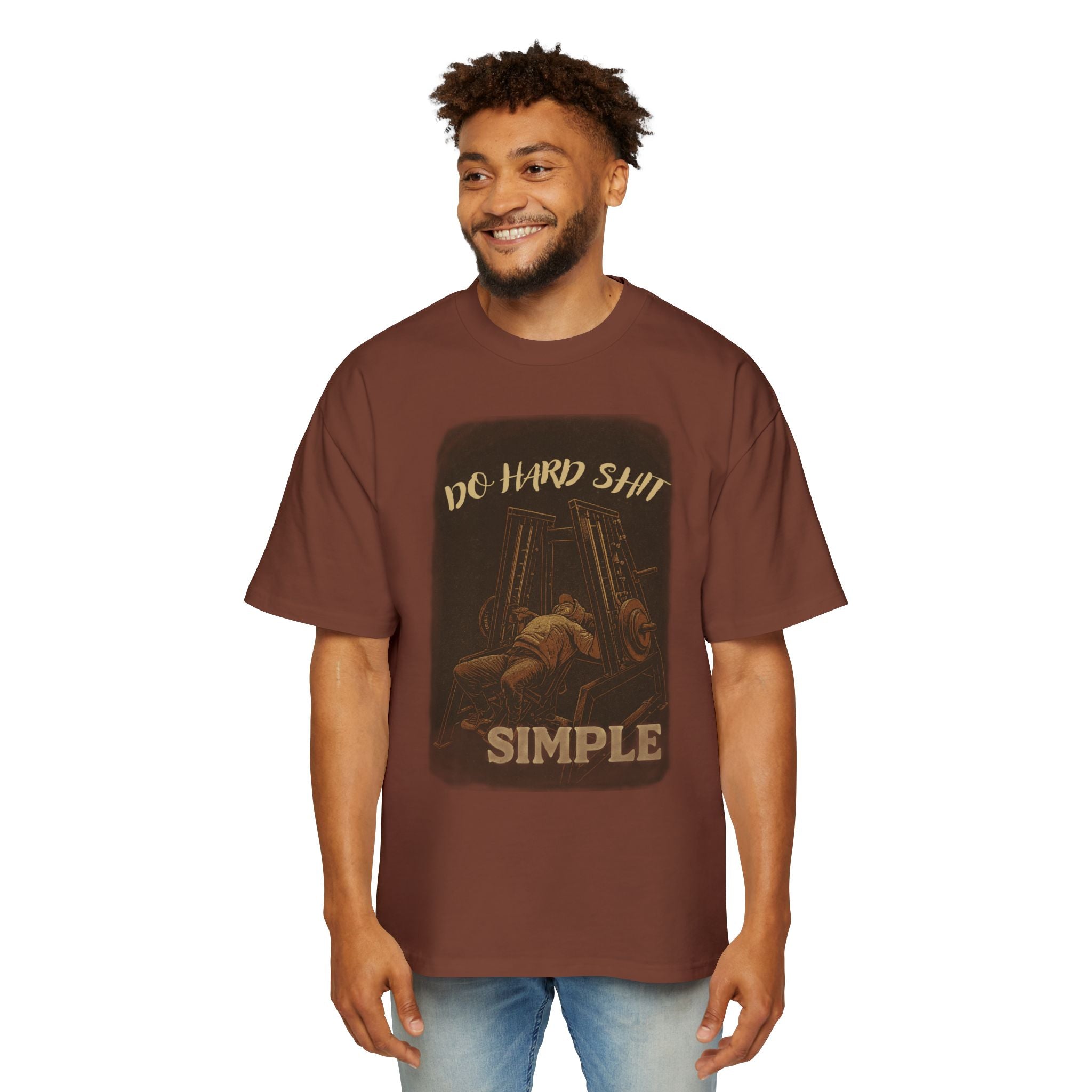 Heavy Oversized Tee - 'Do Hard Shit'