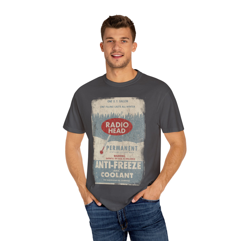 Retro Radio Head Oil Co T-Shirt - Unisex Garment-Dyed Vintage Style