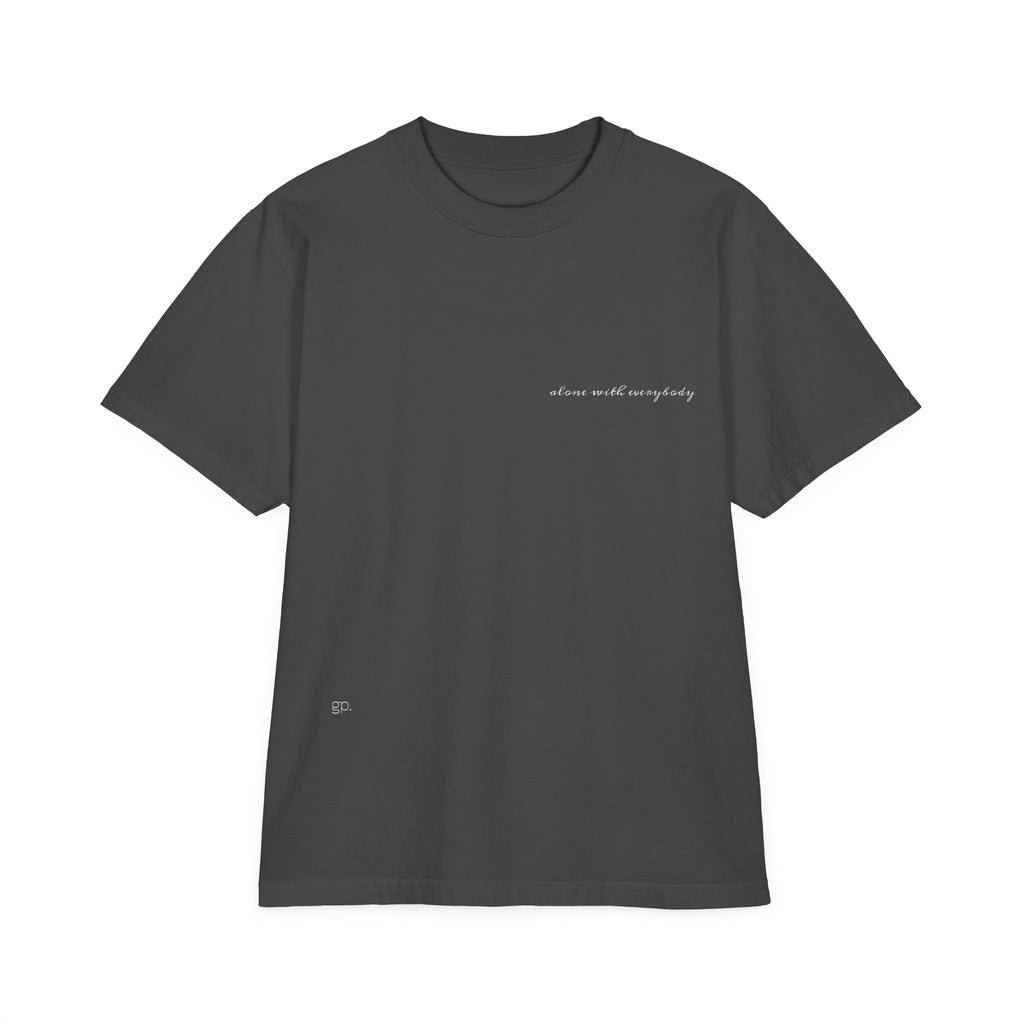 "Alone with Everybody" Washed Drop-Shoulder