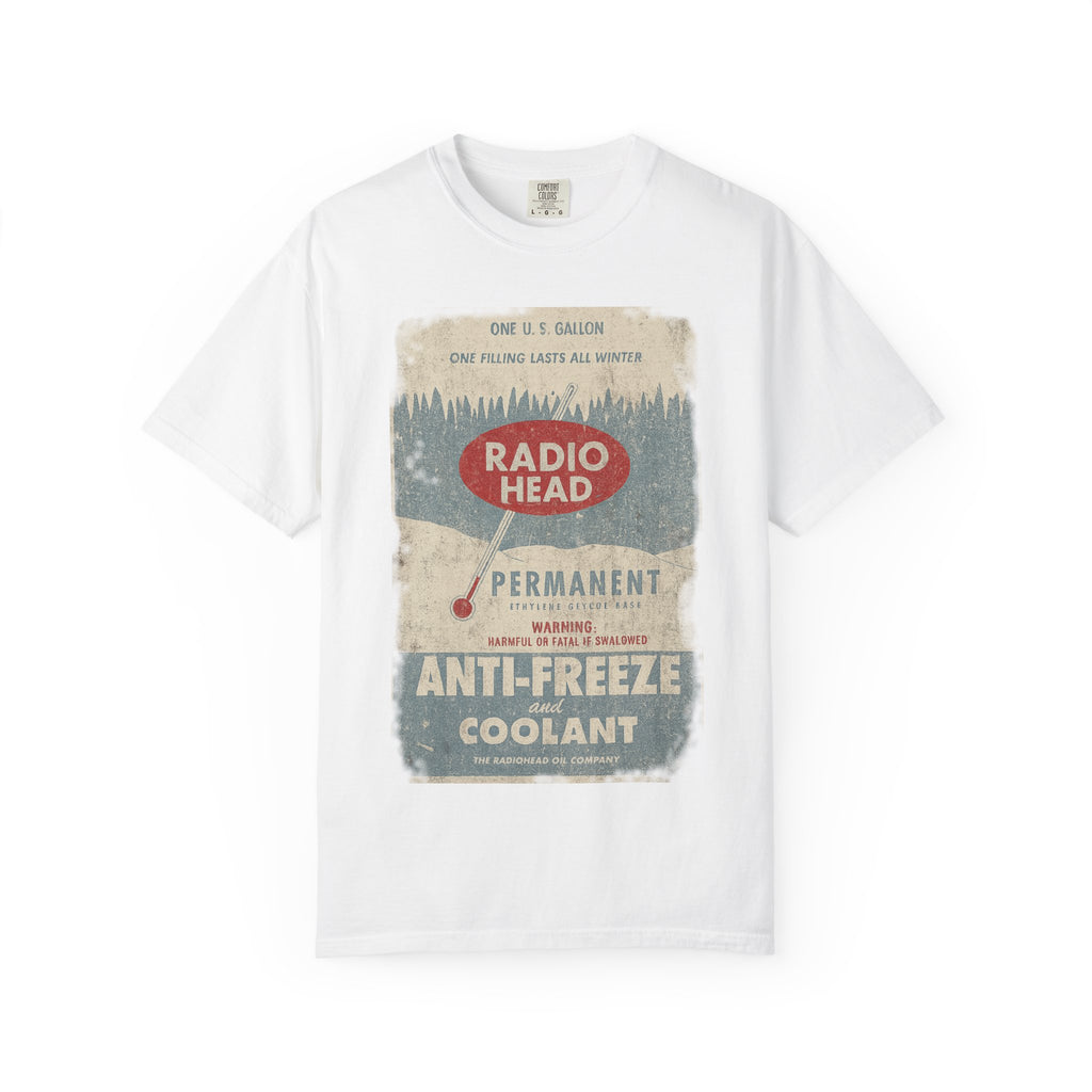 Retro Radio Head Oil Co T-Shirt - Unisex Garment-Dyed Vintage Style