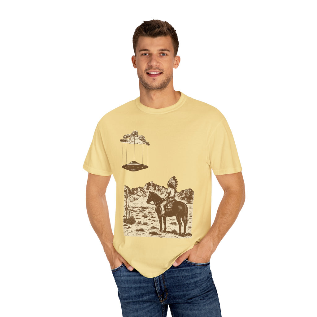 T-Shirt Indian Desert UFO Hand Puppet Design
