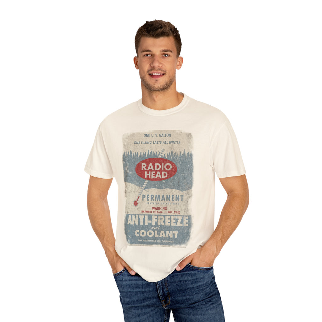 Retro Radio Head Oil Co T-Shirt - Unisex Garment-Dyed Vintage Style