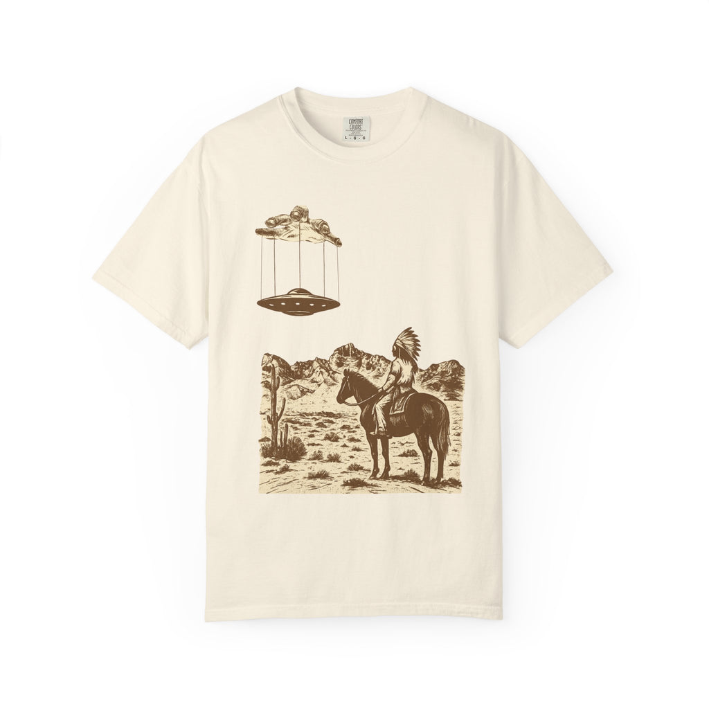 T-Shirt Indian Desert UFO Hand Puppet Design