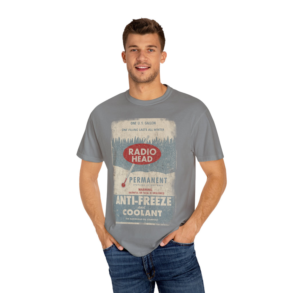 Retro Radio Head Oil Co T-Shirt - Unisex Garment-Dyed Vintage Style