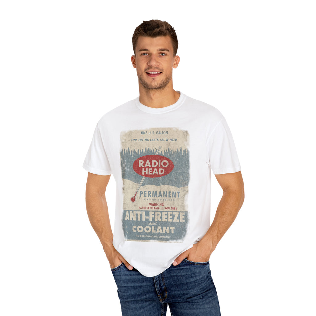 Retro Radio Head Oil Co T-Shirt - Unisex Garment-Dyed Vintage Style