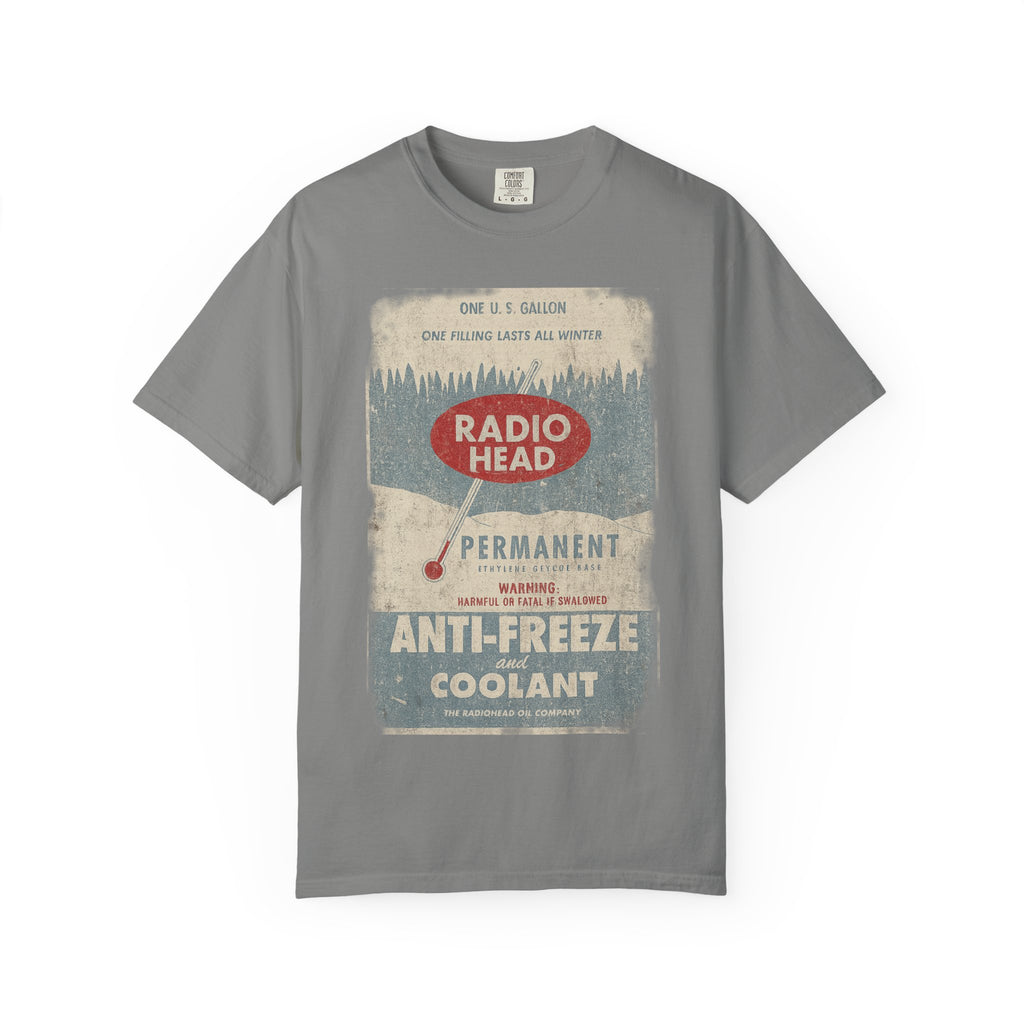 Retro Radio Head Oil Co T-Shirt - Unisex Garment-Dyed Vintage Style