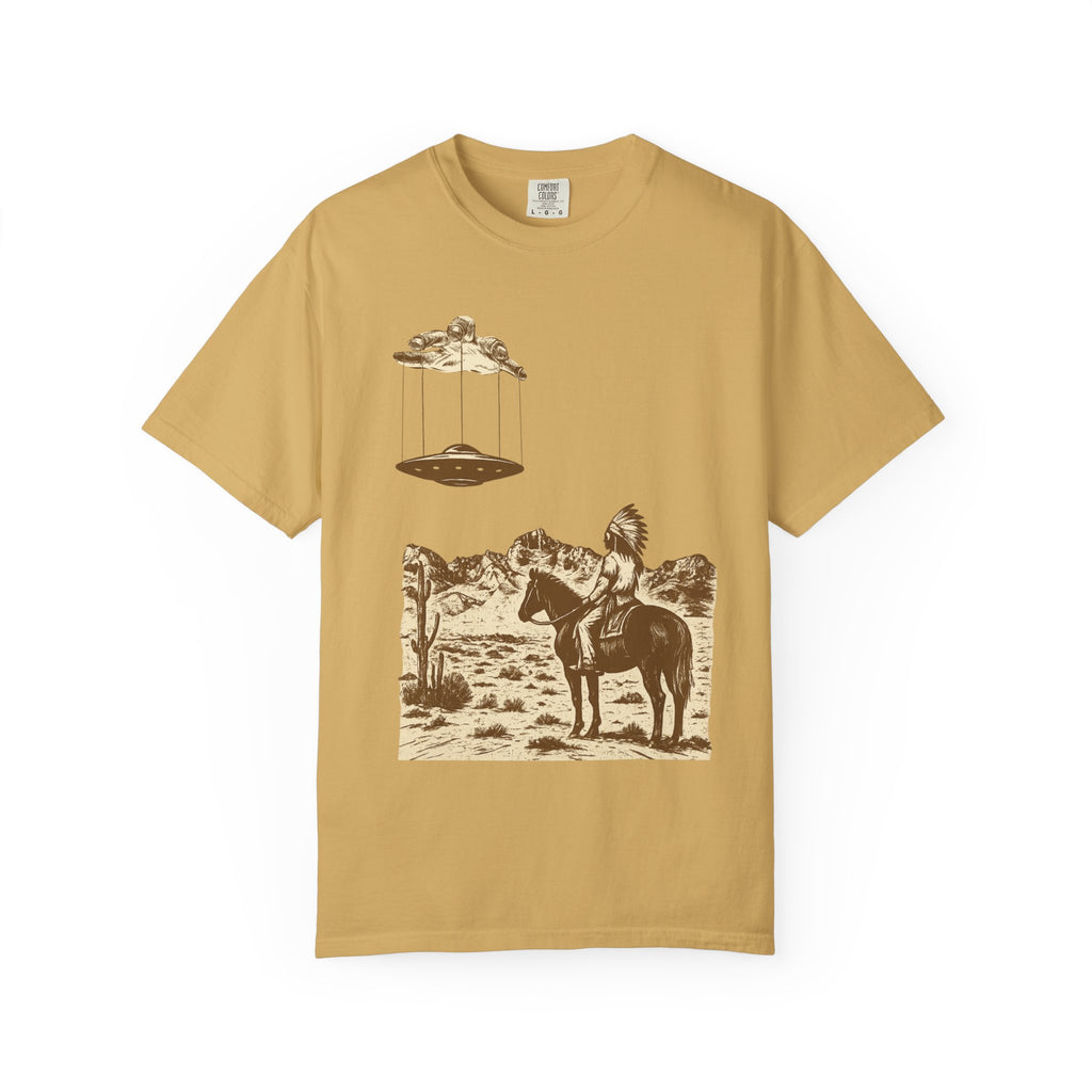 T-Shirt Indian Desert UFO Hand Puppet Design