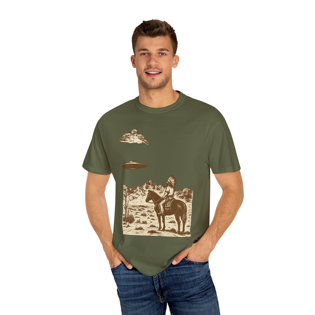 T-Shirt Indian Desert UFO Hand Puppet Design
