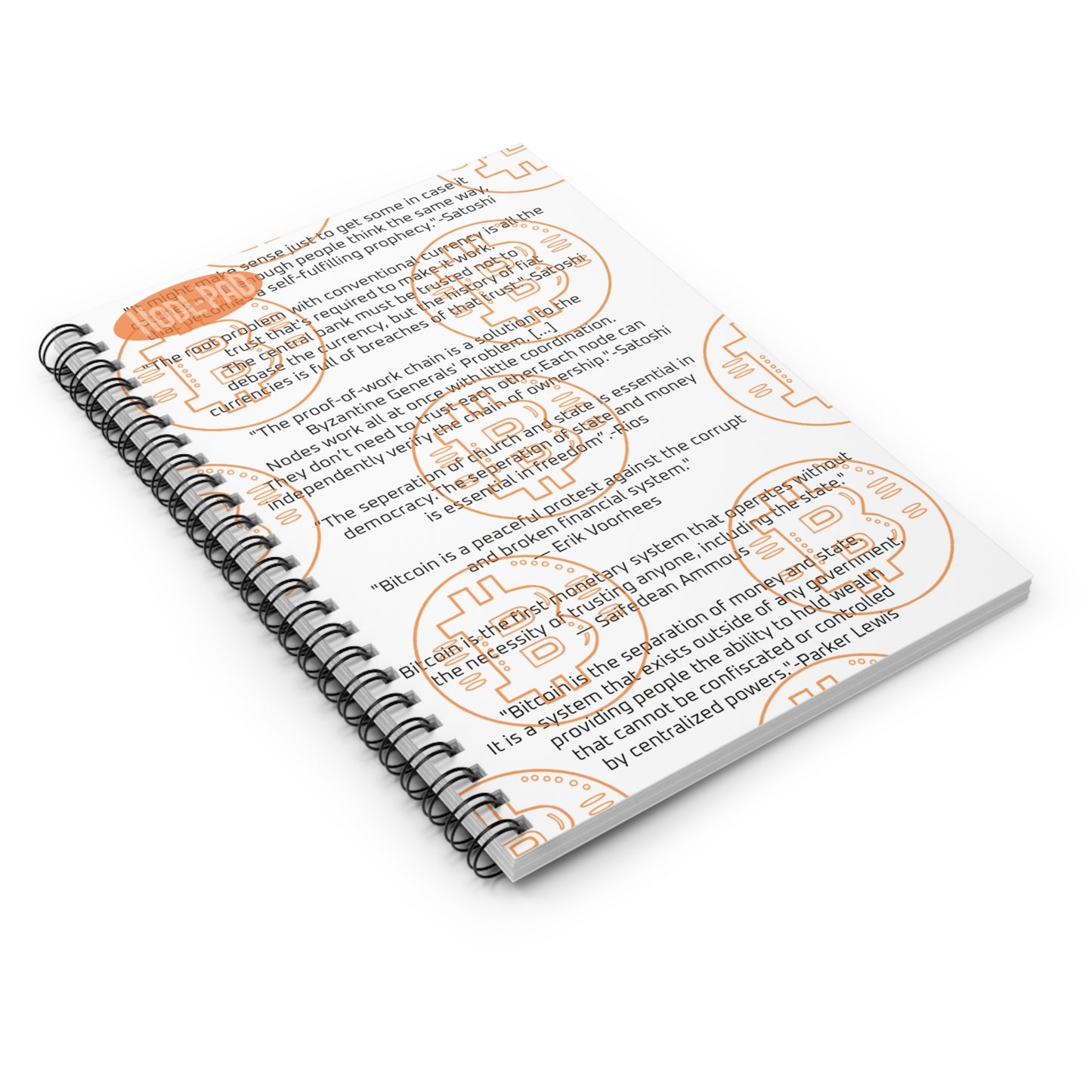 Hodl-Pad Bitcoin Notebook-Spiral
