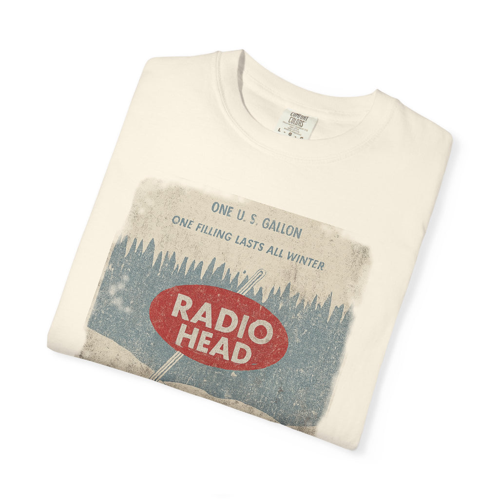 Retro Radio Head Oil Co T-Shirt - Unisex Garment-Dyed Vintage Style