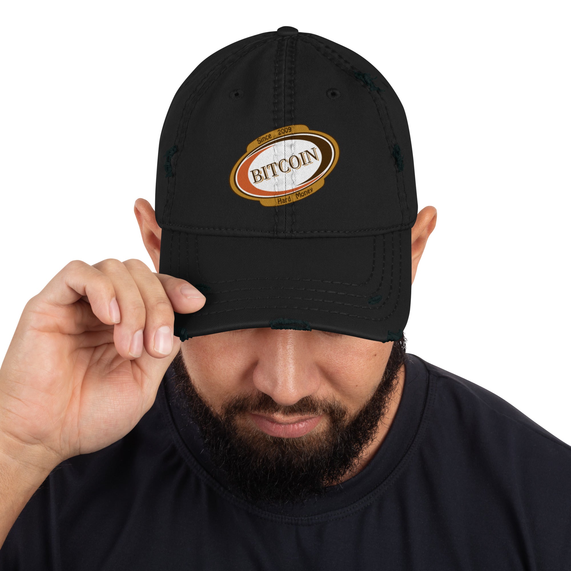 Distressed Dad Hat-Bitcoin Stay Bubbly